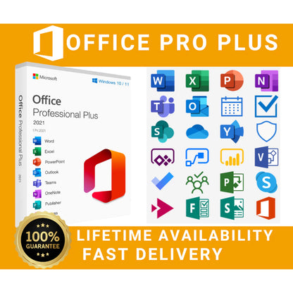 Microsoft Office Professional 2019/2021 Pro Plus 25 Digits License Key [Original]